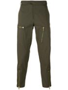 Les Hommes - Asymmetric Pocket Chino Trousers - Men - Cotton/spandex/elastane - 48, Green, Cotton/spandex/elastane