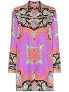 Etro Paisley Print Long-line Shirt - 600 Red