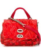 Zanellato Mini Postina Satchel, Women's, Red, Leather