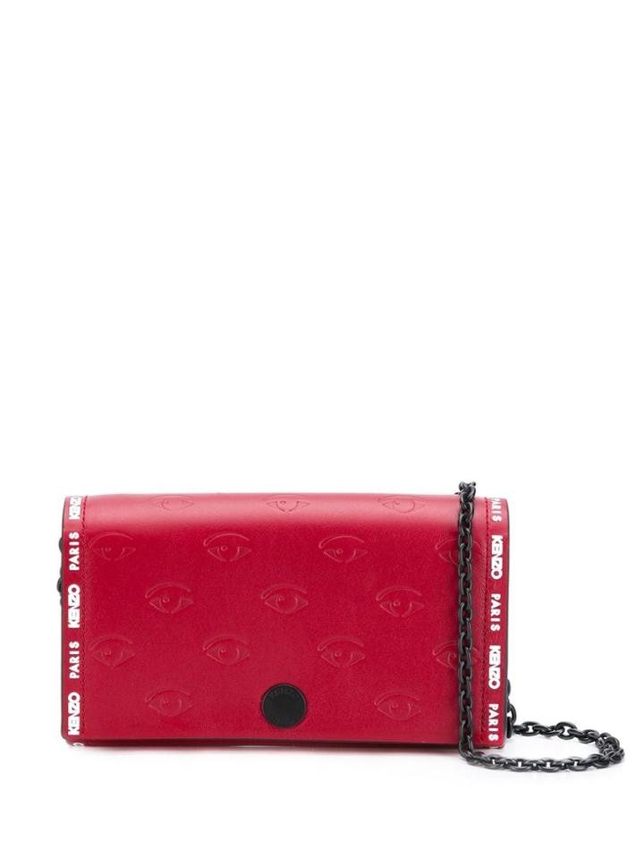 Kenzo Blink Eye Chain Wallet - Red