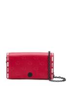 Kenzo Blink Eye Chain Wallet - Red