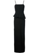 Chalayan Peplum Corset Dress - Black