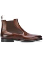 Santoni Flat Ankle Boots - Brown