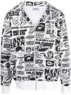 Sss World Corp Patchwork Print Hoodie - White