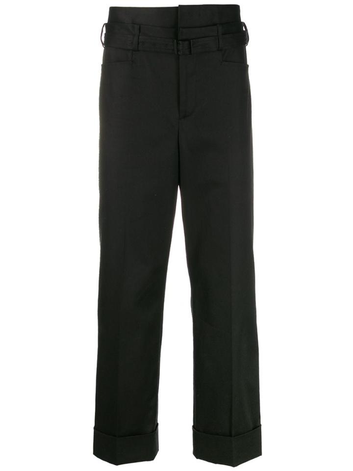 Neil Barrett Belted Trousers - Black