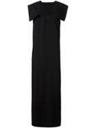 Yohji Yamamoto Shoulder Overlay Dress, Women's, Size: 2, Black, Wool