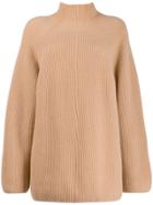 N.peal Relaxed Fit Ribbed Jumper - Neutrals