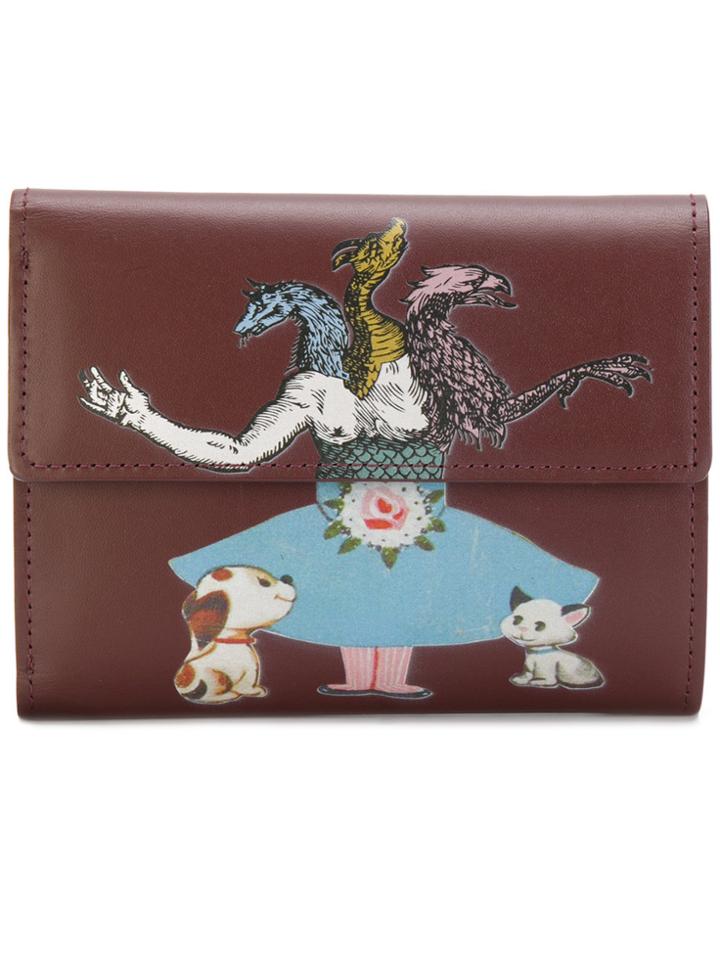Undercover Printed Wallet - Red