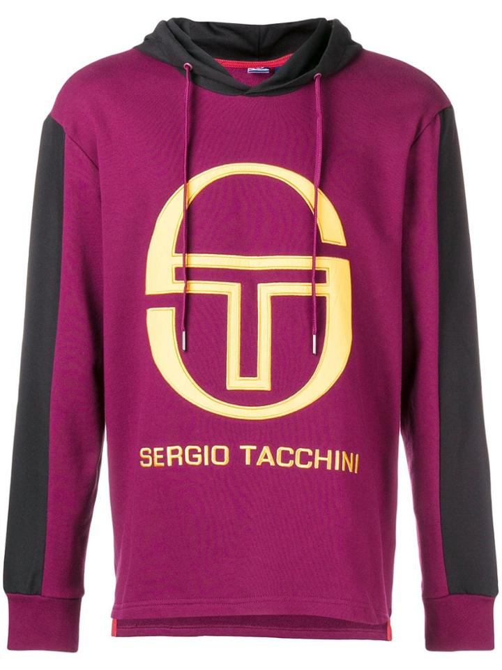 Sergio Tacchini Logo Hoodie - Pink & Purple