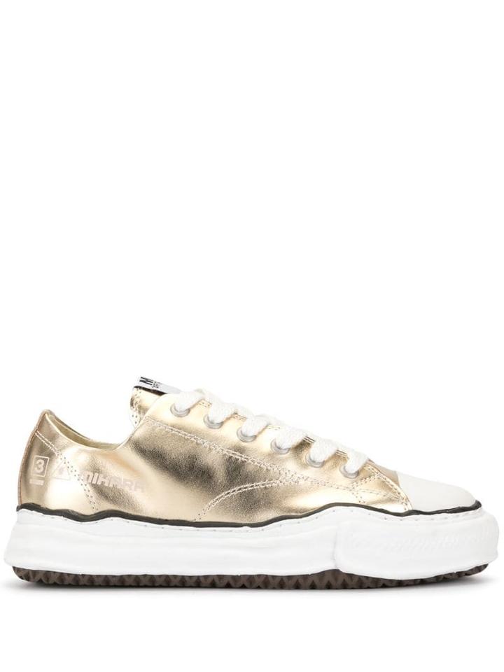 Maison Mihara Yasuhiro Metallic Style Sneakers - Gold