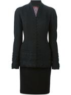 John Galliano Vintage Classic Belted Suit - Black