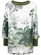 Alberta Ferretti Printed Sweatshirt - Green