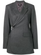 Theory Wrap Front Blazer - Grey