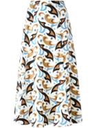 Etro Printed A-line Skirt, Women's, Size: 38, Nude/neutrals, Acetate/viscose/wool