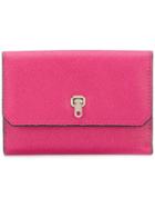 Valextra Small Continental Wallet - Pink & Purple