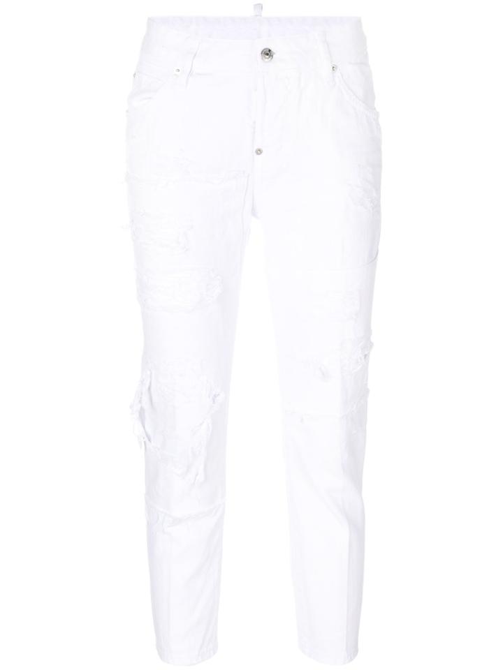 Dsquared2 Cool Girl Cropped Jeans - White