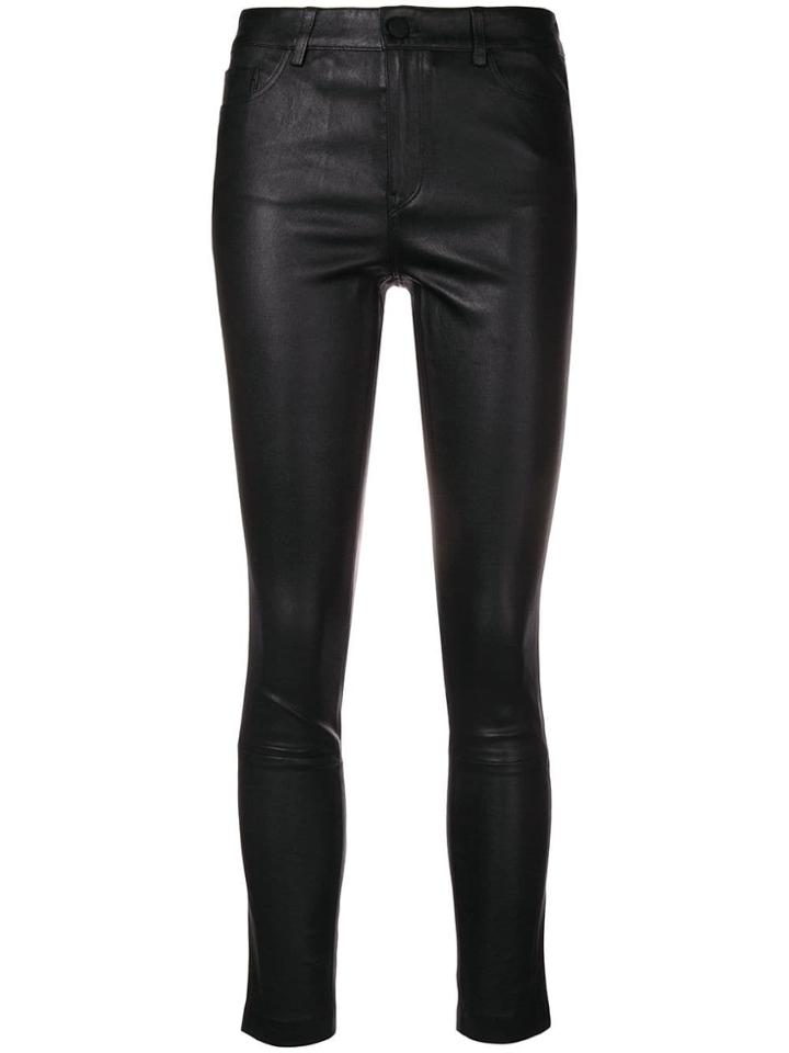 Theory Cropped Skinny Trousers - Black