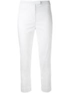 Eleventy - Super Skinny Cropped Trousers - Women - Cotton/spandex/elastane - 25, White, Cotton/spandex/elastane