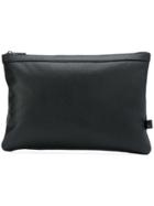 Fefè Classic Zipped Clutch - Black