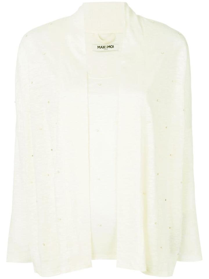 Max & Moi Beaded Cardigan - Yellow