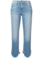 Frame Le High Cropped Jeans - Blue