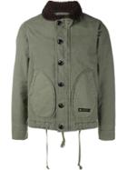 Neighborhood 'n-1d Deck' Padded Jacket, Men's, Size: Medium, Green, Cotton/wool/polyester/nylon