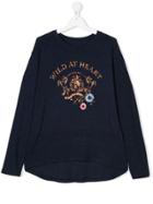 Lapin House Wild At Heart Print Top - Blue