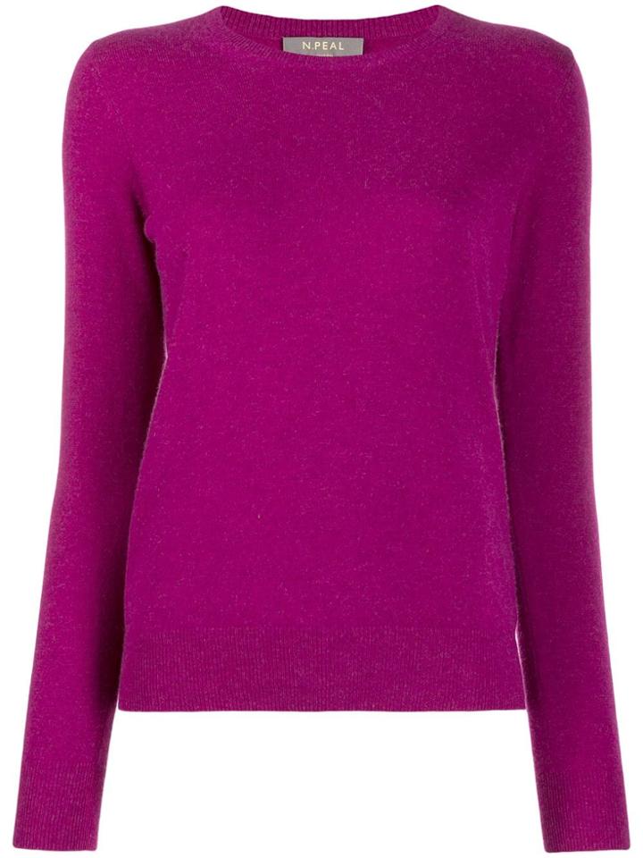 N.peal Round-neck Jumper - Purple