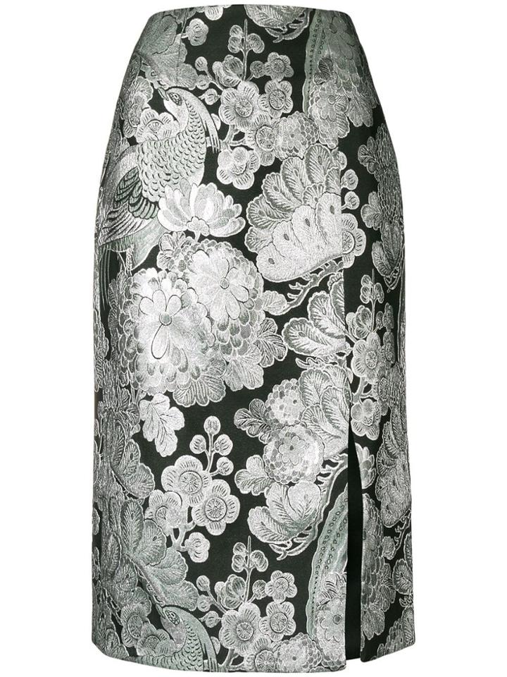 Erdem Metallic Pattern Skirt