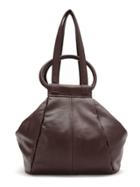 Mara Mac Leather Asymmetrical Bag - Red