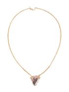 Dezso Shark Tooth And Polkie Diamond Pendant Necklace