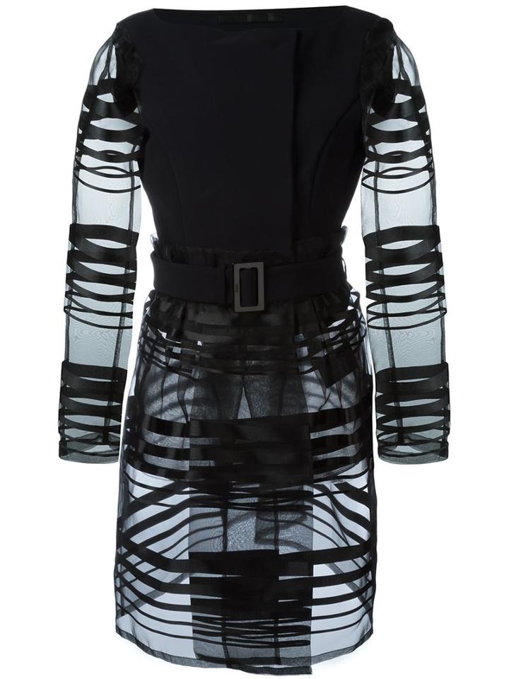 Herno See-through Belted Coat