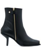 Stella Mccartney Square Toe Ankle Boots - Black