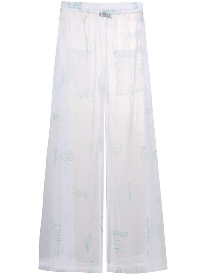 Barbara Bologna Elasticated Waist Trousers - White