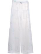 Barbara Bologna Elasticated Waist Trousers - White