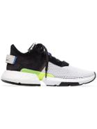 Adidas White And Black Pod S31 Mesh Sneakers
