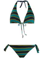 Fisico Striped Bikini Set - Blue
