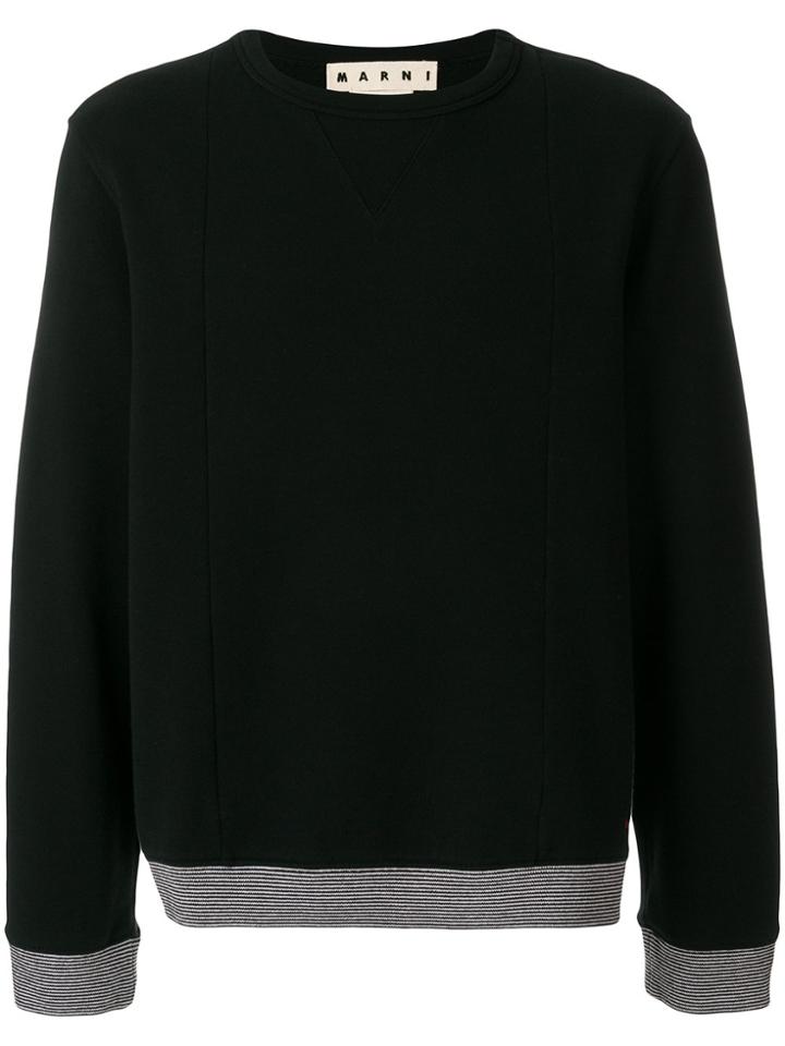 Marni Striped Hem Sweatshirt - Black