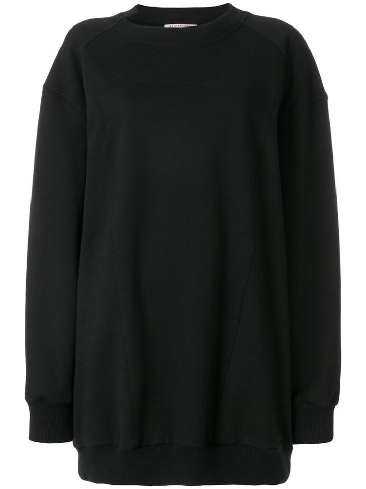 A.f.vandevorst Cutout Collar Sweatshirt - Black