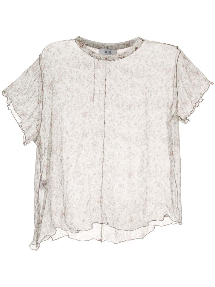 Sir. Tilda Semi-sheer Top - Grey
