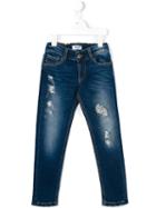 Moschino Kids Distressed Jeans, Toddler Boy's, Size: 4 Yrs, Blue