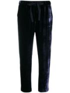 Semicouture Velvet Trousers - Blue