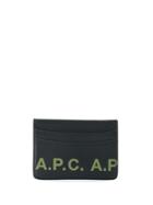 A.p.c. Logo Card Holder - Black