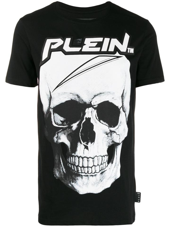 Philipp Plein Crew Neck Space T-shirt - Black