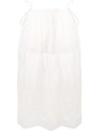 Stella Mccartney Broderie Anglaise Sheer Skirt - White
