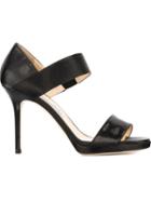 Jimmy Choo Alana Sandals, Women's, Size: 36.5, Black, Leather
