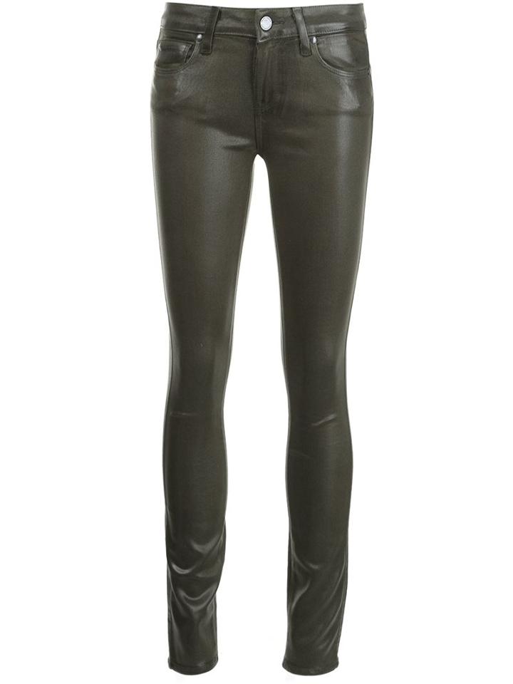Paige Skinny Jeans, Women's, Size: 28, Green, Rayon/cotton/polyester/spandex/elastane