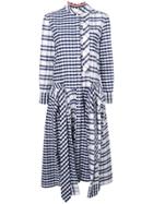 Thom Browne Thom Browne X Colette Mixed Check Dress - Blue