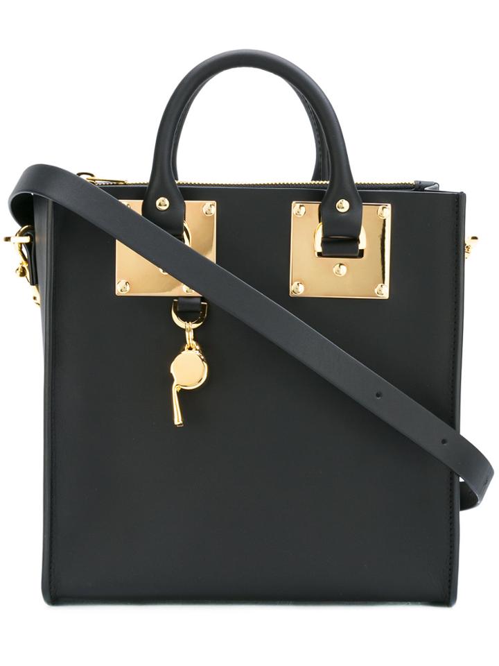 Sophie Hulme Contrast Tote Bag - Black
