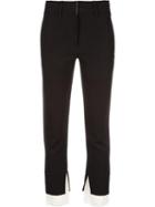 Ann Demeulemeester Contrast-trim Tailored Trousers - Black